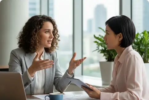 Foto de pessoas conversando sobre Experimentar a metodologia YSA na prática sem compromisso